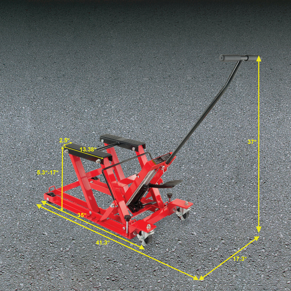 LARIN ATVJ3 1500 LB Motorcycle/ATV Jack Lift – Heavy-Duty