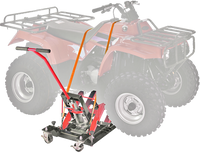 LARIN ATVJ3 1500 LB Motorcycle/ATV Jack Lift – Heavy-Duty Hydraulic Lift with Foot Pump, Safety Lock, and Tie-Down Loops